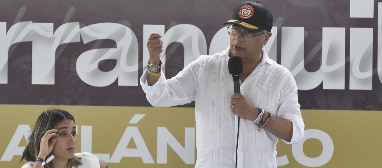 Gustavo Petro en Barranquilla, el 7 de mayo pasado.