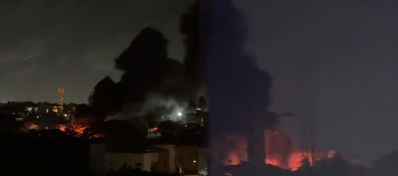 Incendio en Lagos de Caujaral. 