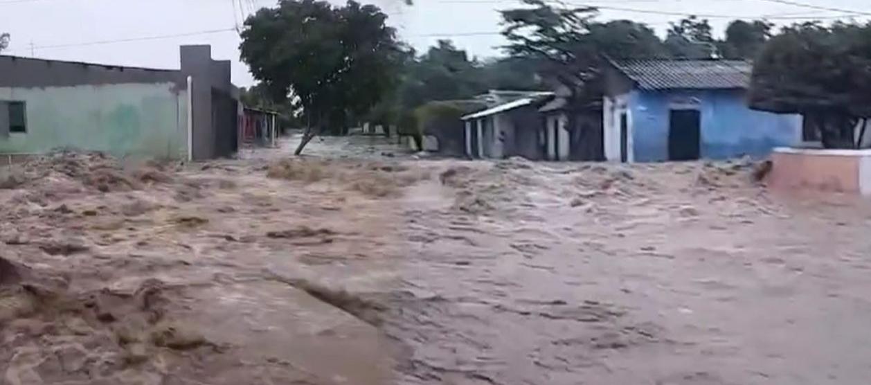 Inundaciones en el municipio de Plato. 