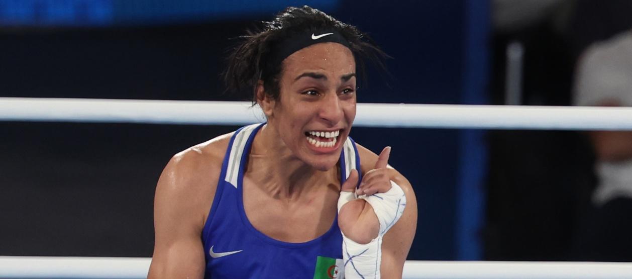 La boxeadora Imane Khelif.