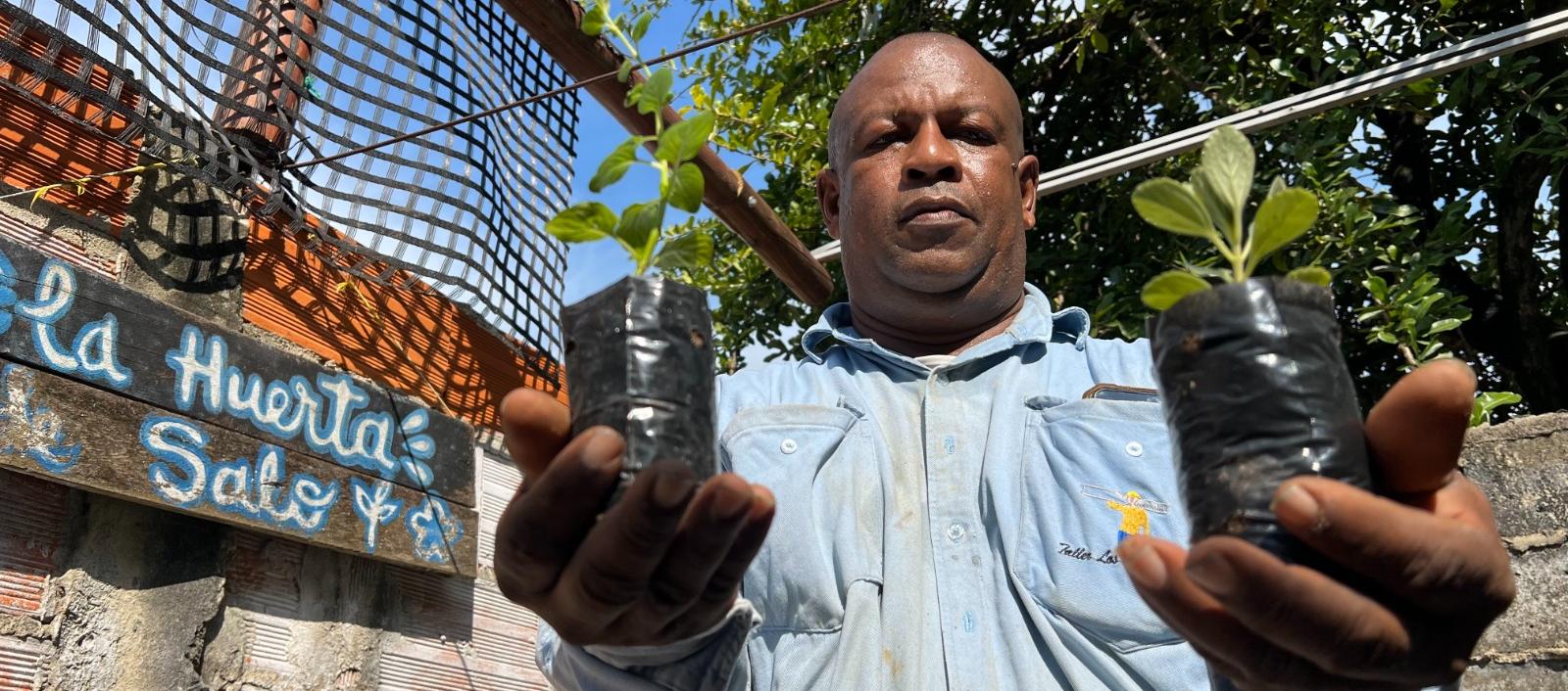 Felipe Orozco en la 'Huerta de Salo'.