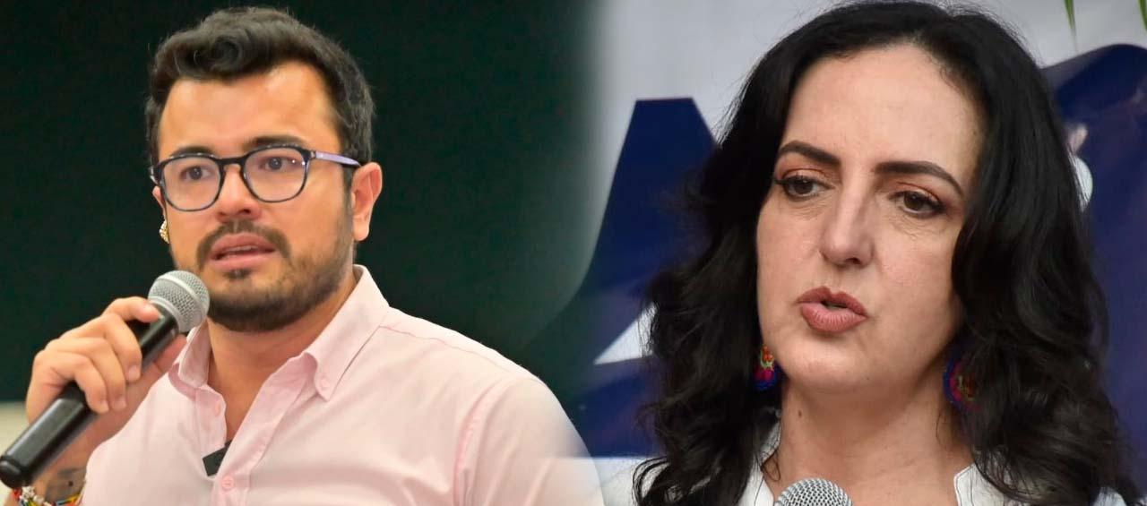 El Supersalud Luis Carlos Leal y la senadora María Fernanda Cabal.