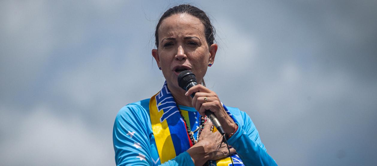 La líder opositora de Venezuela María Corina Machado.