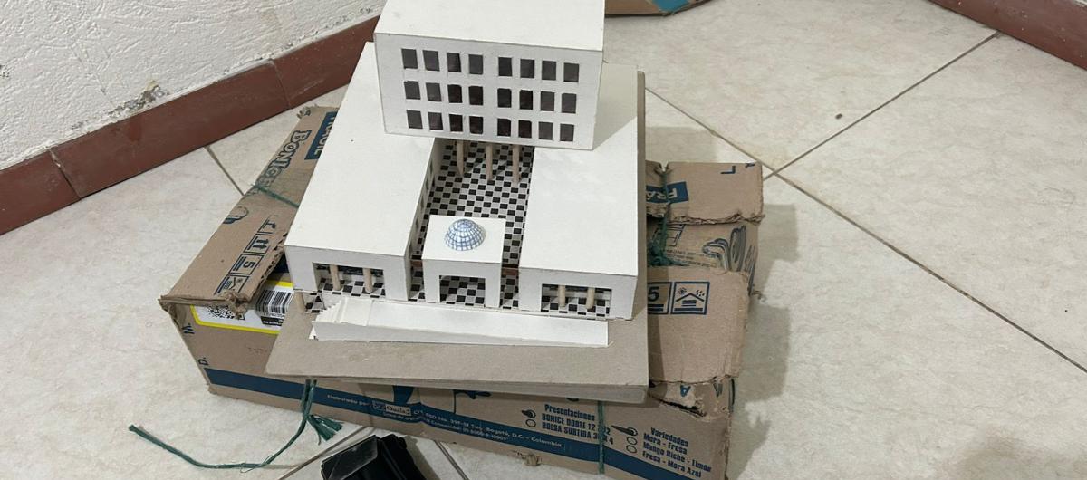 Maqueta del Palacio de Justicia.