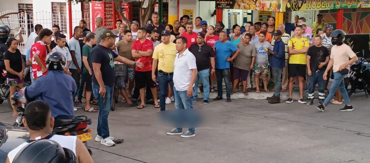 Lugar donde se originó la balacera en el barrio San Felipe. 