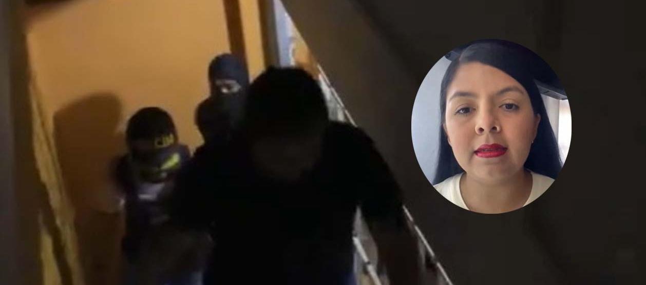 Imagen del operativo contra la colaborada de González.