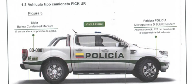 Nuevo diseño para los vehículos de la Policía. 