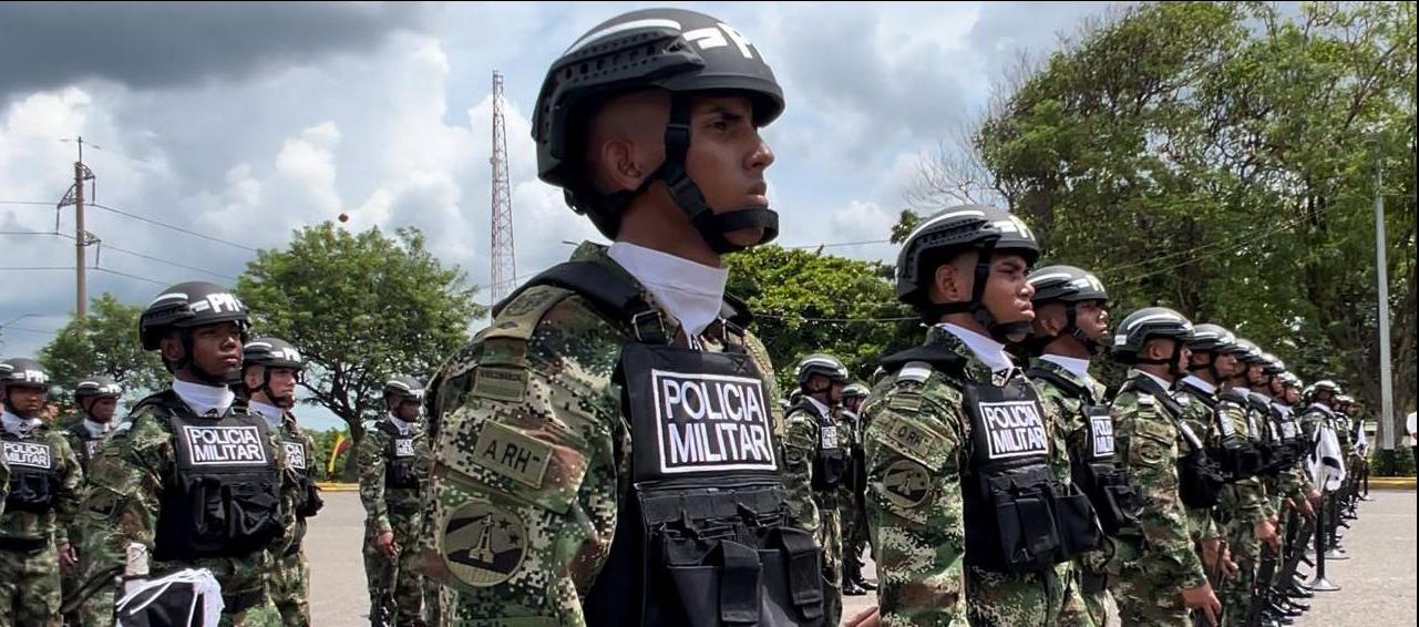 Soldados de la Policía Militar.