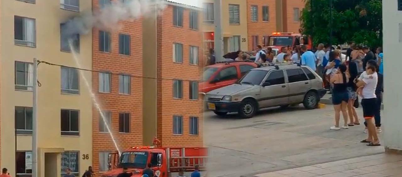 Imágenes del incendio.