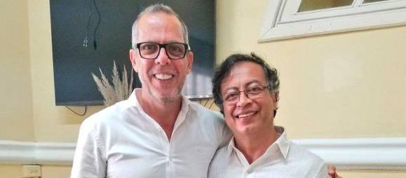 Alfredo Saade y Gustavo Petro.