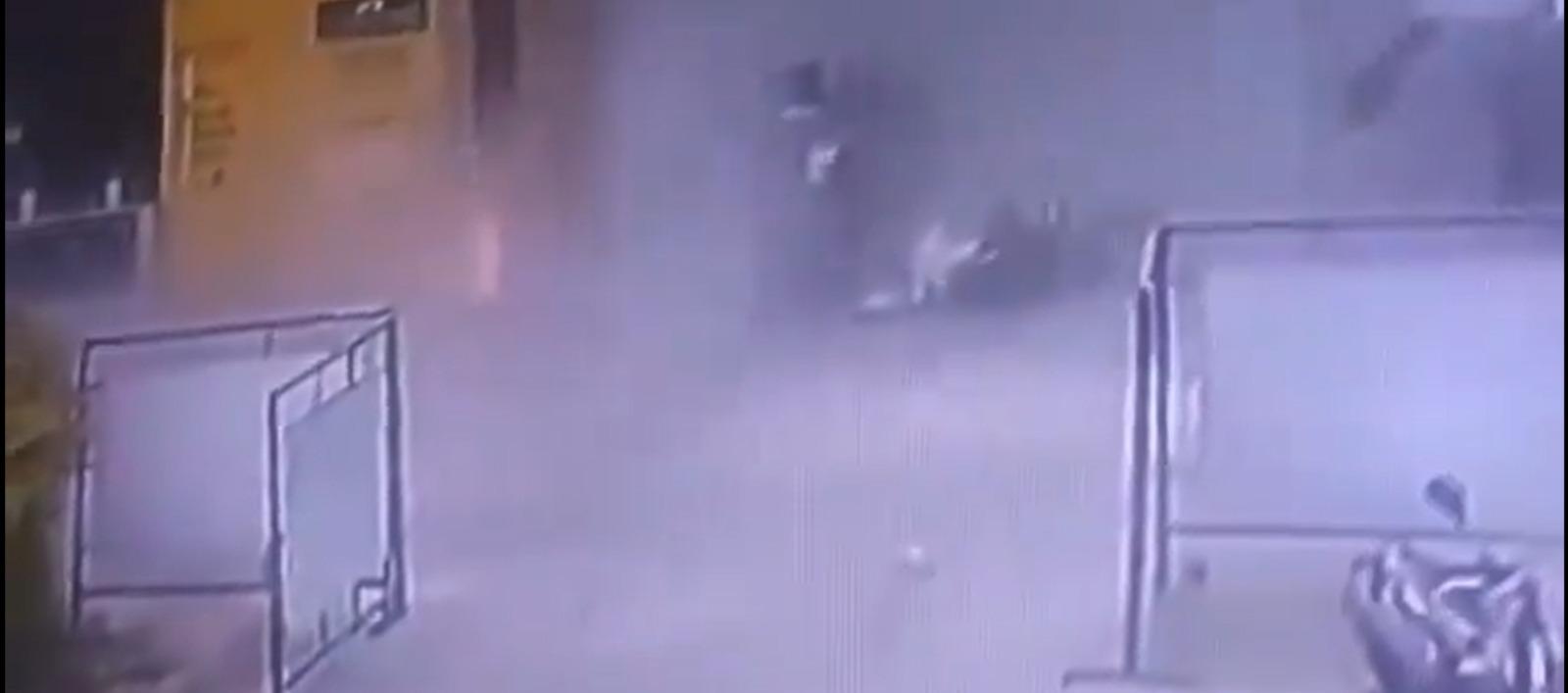 Momento de la explosión.