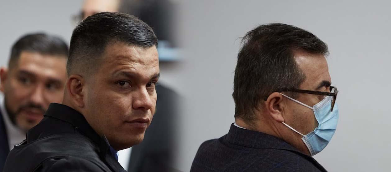 Sneyder Pinilla y Olmedo López durante la audiencia de este miércoles. 