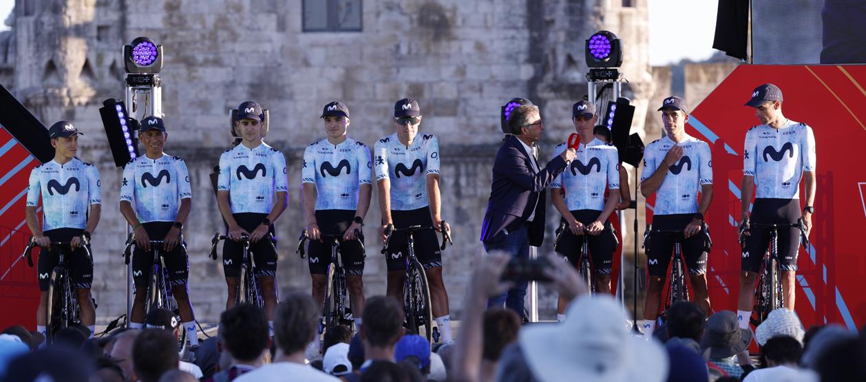 Presentación del equipo de Movistar.