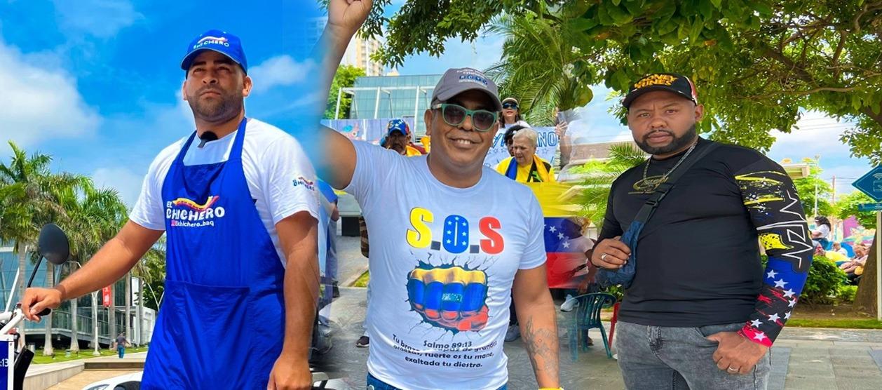 Venezolanos en Barranquilla.