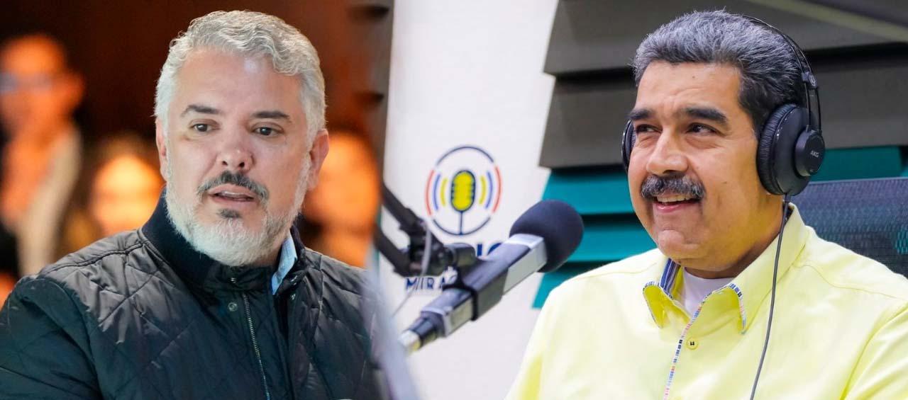 Iván Duque y Nicolás Maduro.