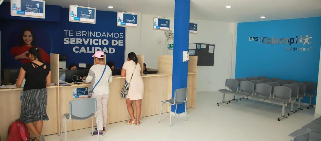 La oficina está ubicada en la Calle 9 # 1-09, en el barrio Palo Negro.