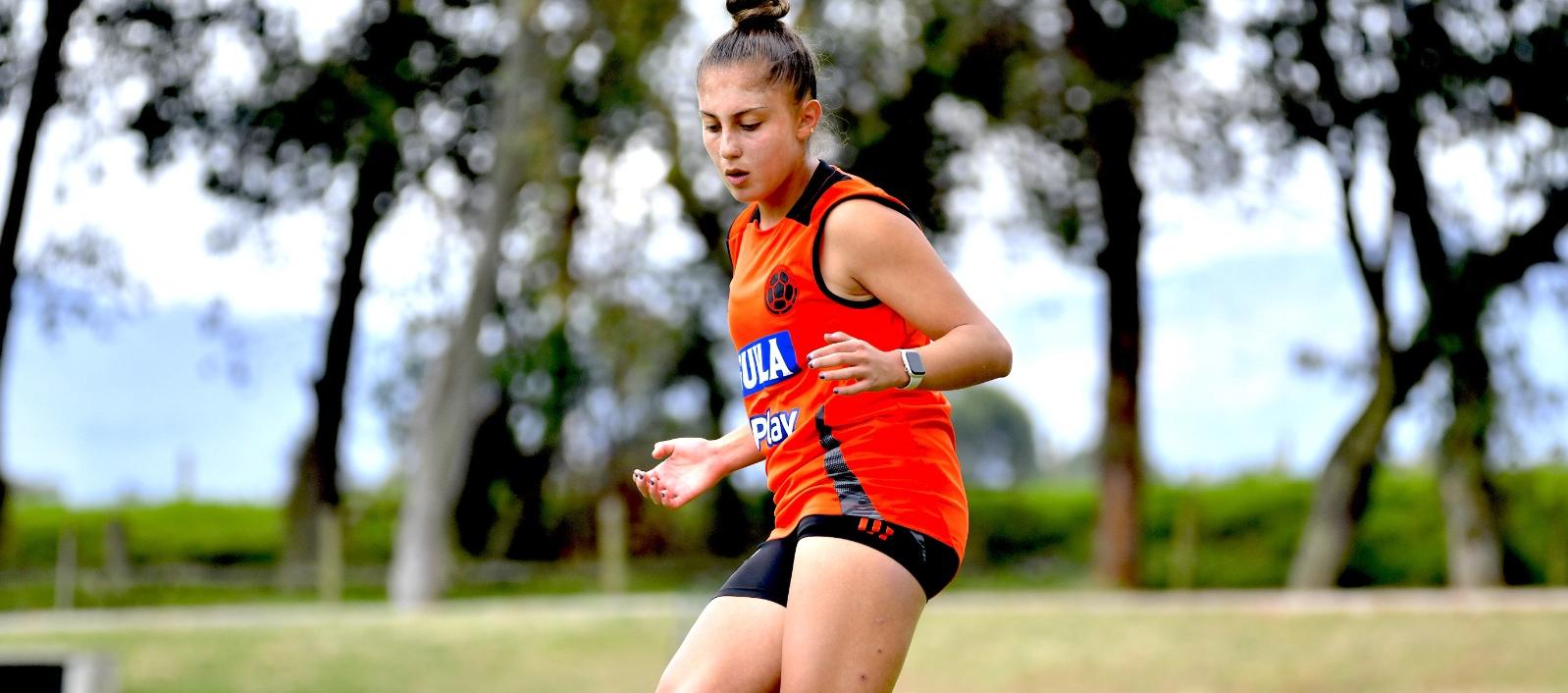 Daniela Garavito, jugadora de la Selección Colombia. 