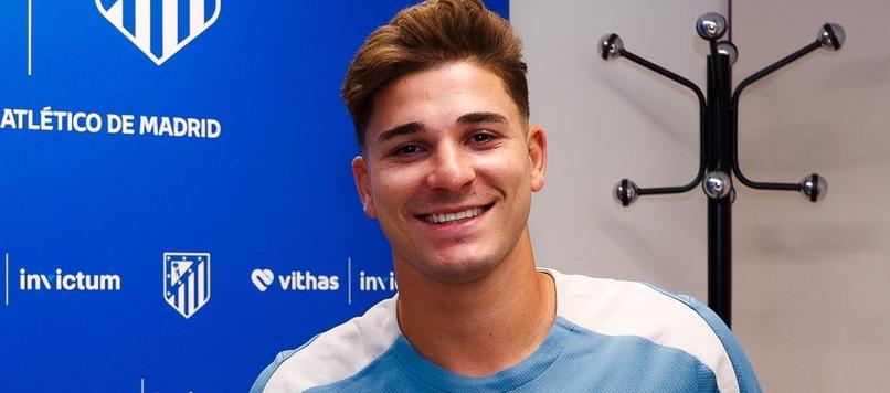 El argentino Julián Álvarez, nuevo delantero del Atlético de Madrid. 