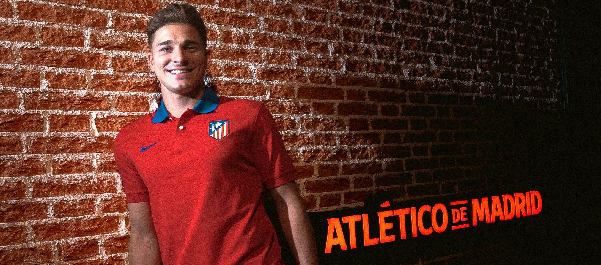 Julián Álvarez tras ser anunciado como nuevo jugador del Atlético de Madrid.