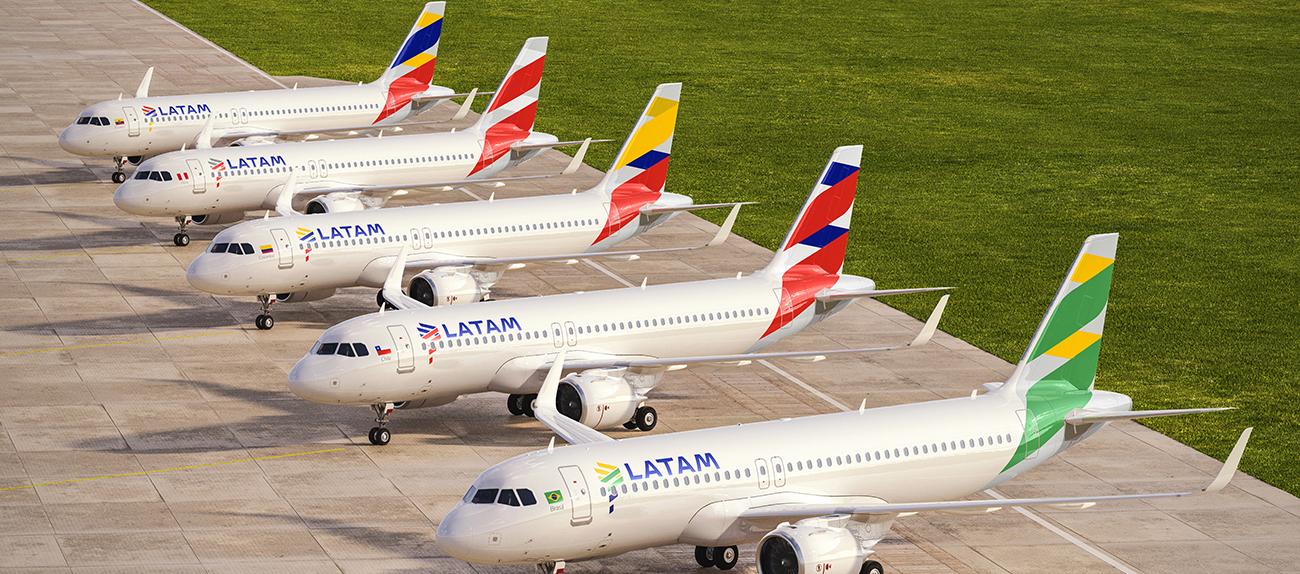 Aeronaves de Latam Airlines Colombia.