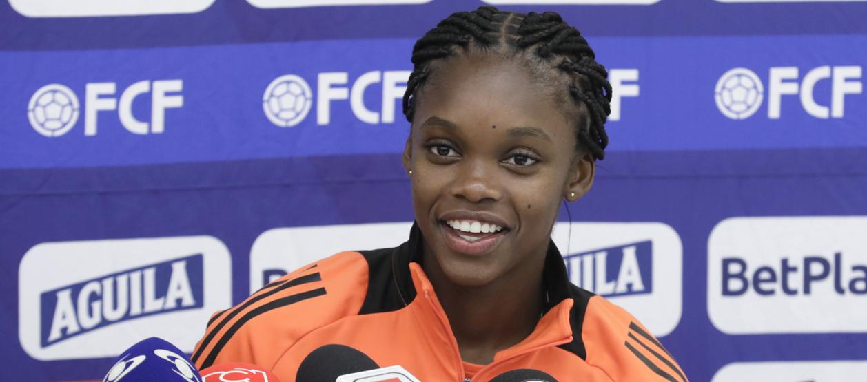 Linda Caicedo, delantera de la Selección Colombia sub-20.