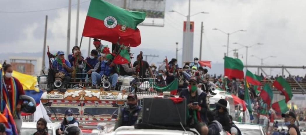 Miles de indígenas llegaron a Bogotá 