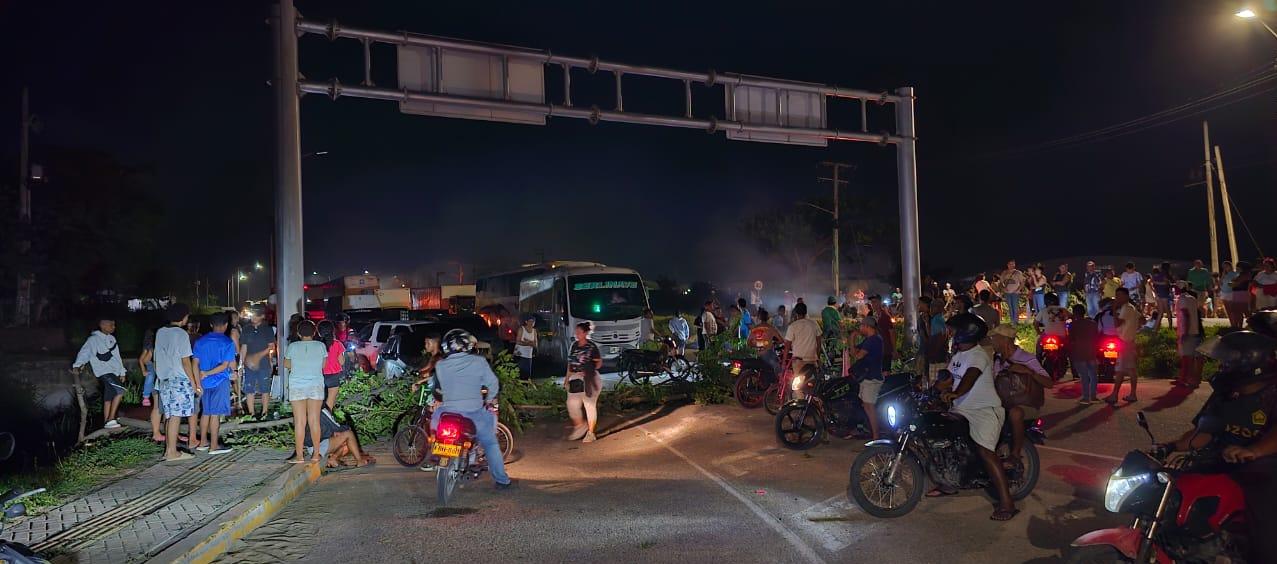 Bloqueos en la ciudad de Barranquilla.