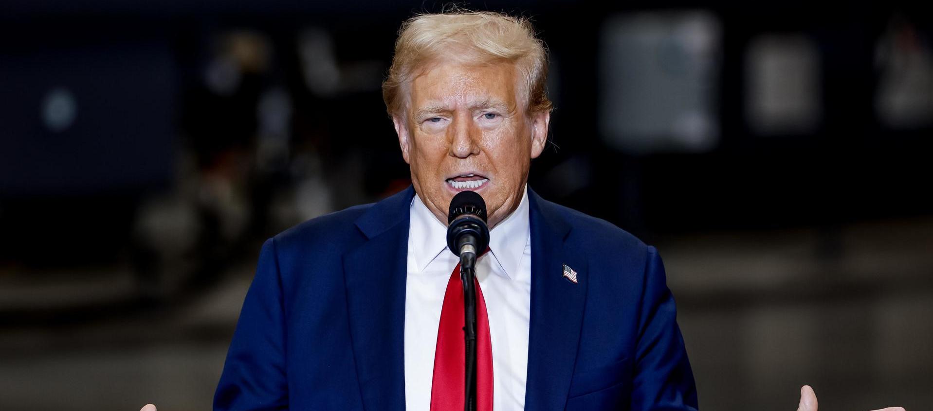 Donald Trump durante un evento de campaña.