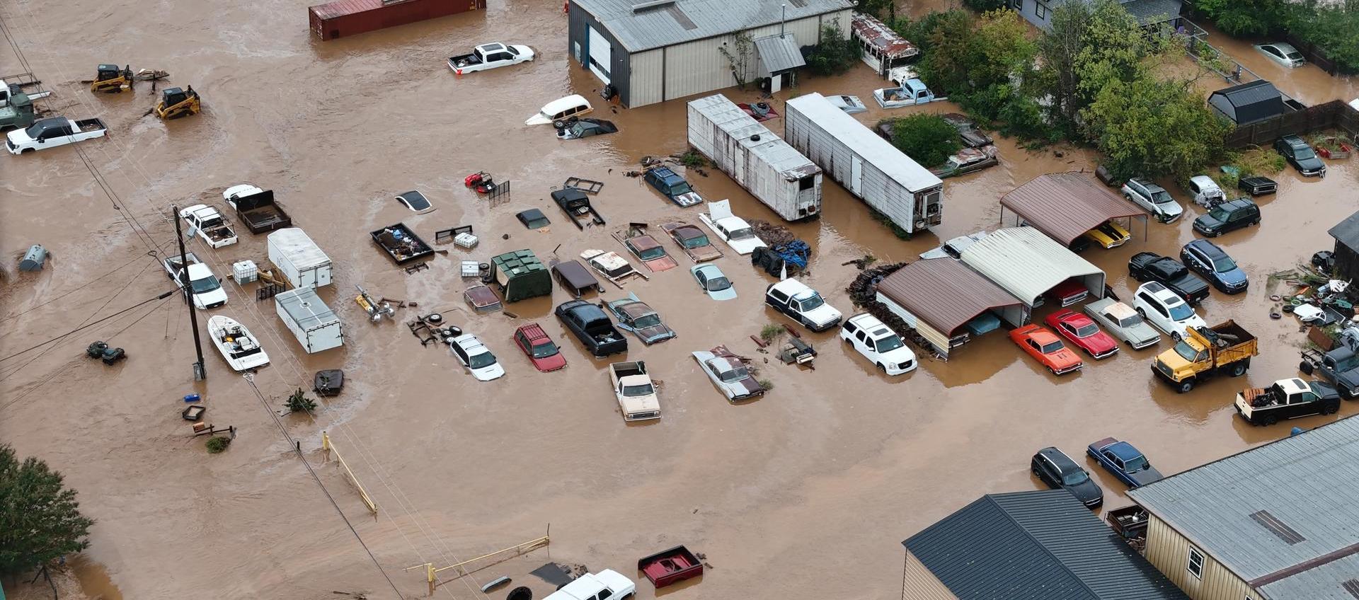 Inundaciones que ha dejado el huracán.