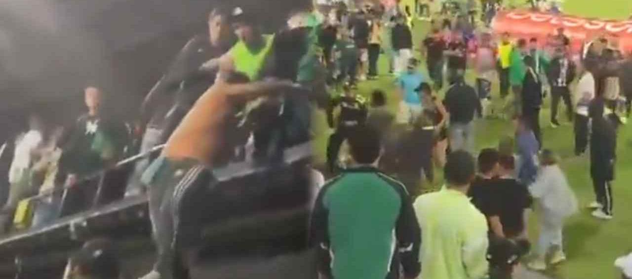 Momentos de tensión en el estadio Atanasio Girardot.