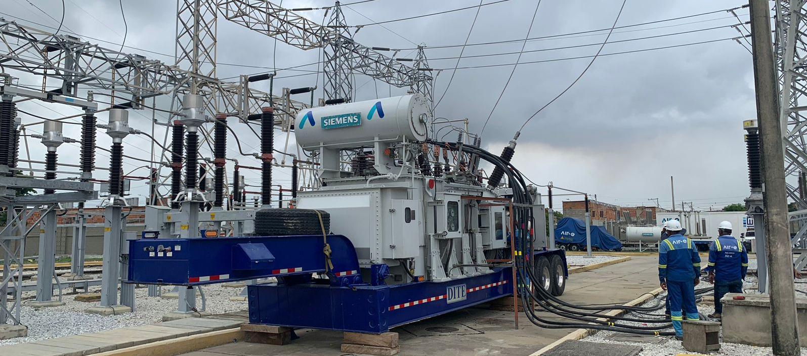 Subestación de energía en Barranquilla. 