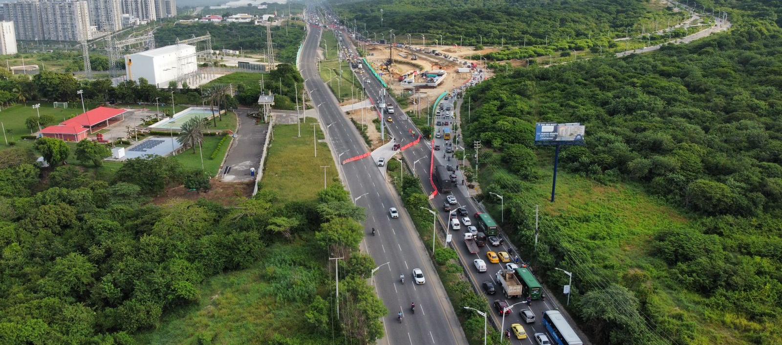 El caos vehicular en la Circunvalar.