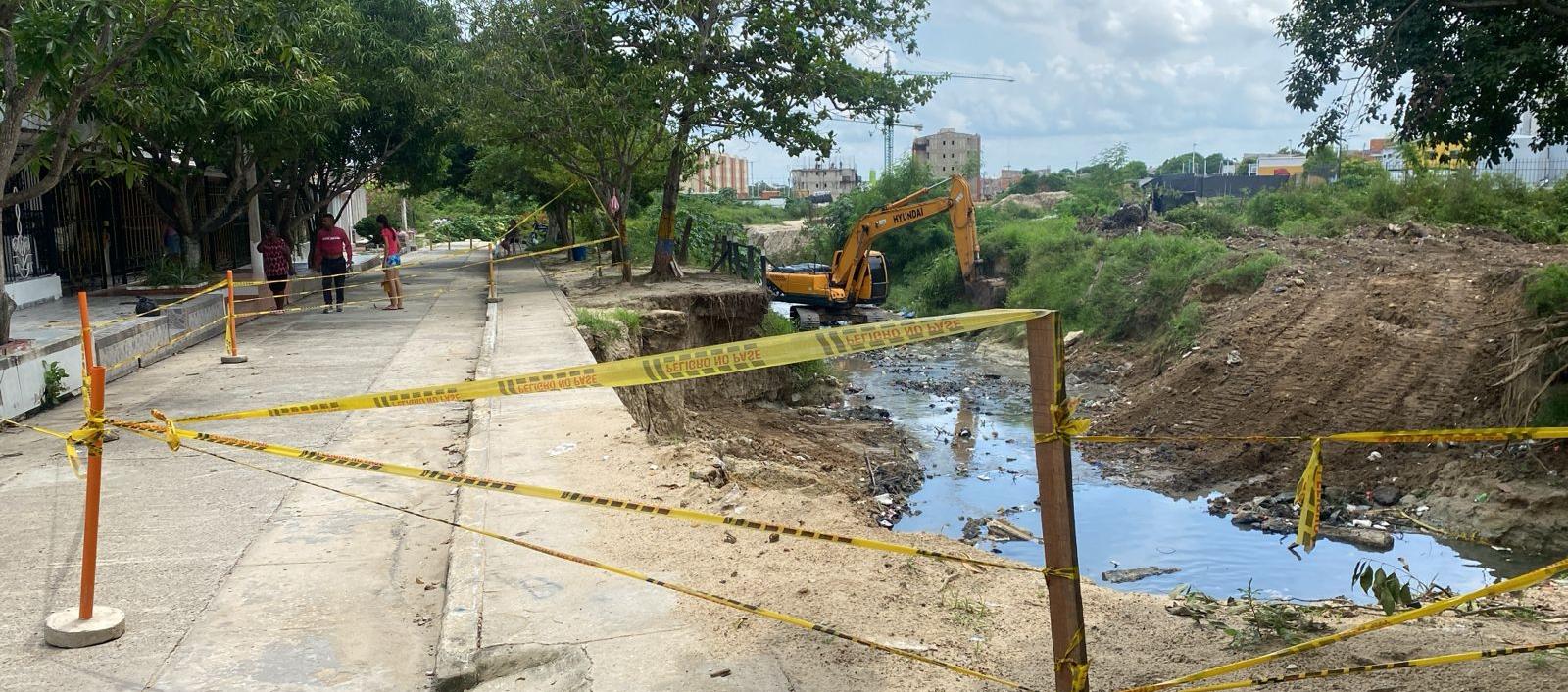 Labores en el arroyo Villegas.
