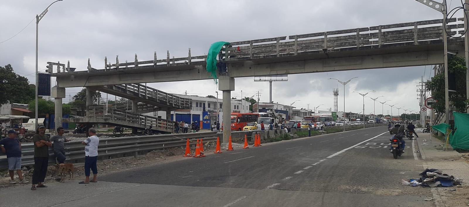 Bloqueo registrado en la Circunvalar.