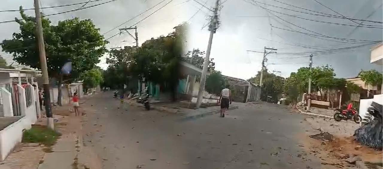 Imágenes de las brisas en el barrio El Bosque.