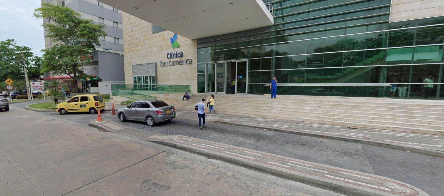 Fachada de la Clínica Iberoamérica 