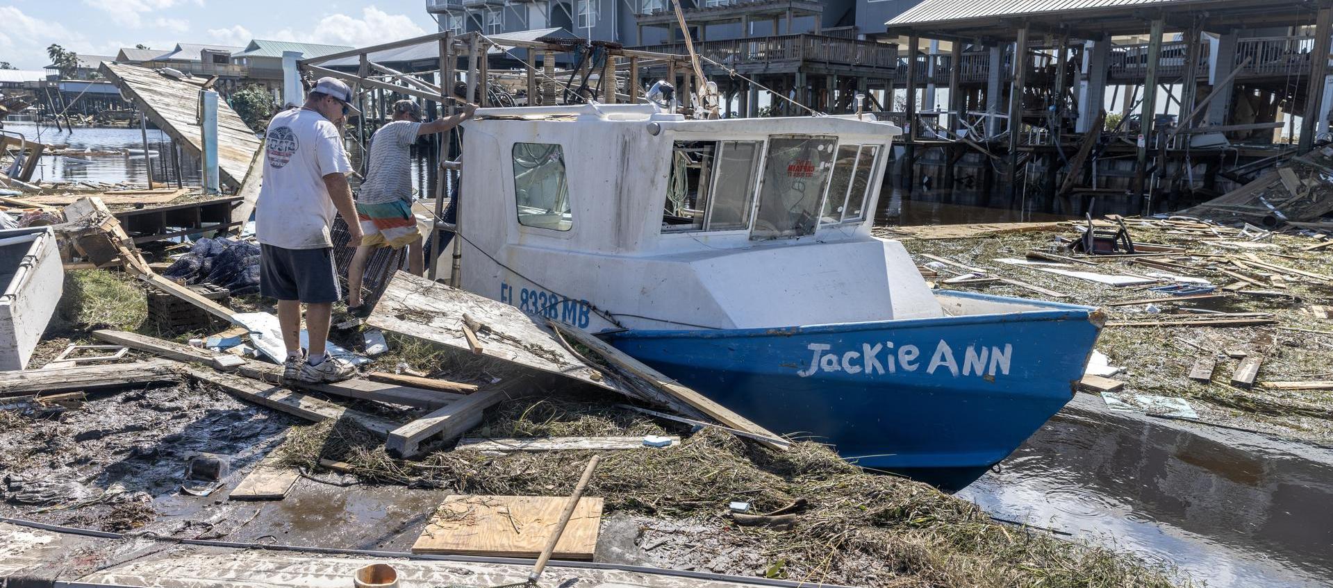Daños que ha dejado el huracán en Florida.