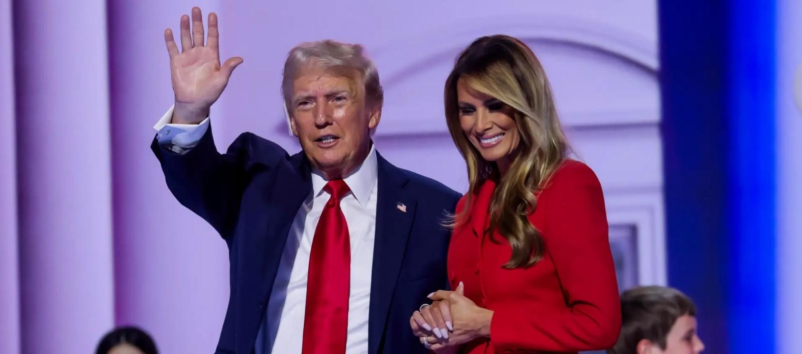 Donald Trump y Melania Trump.