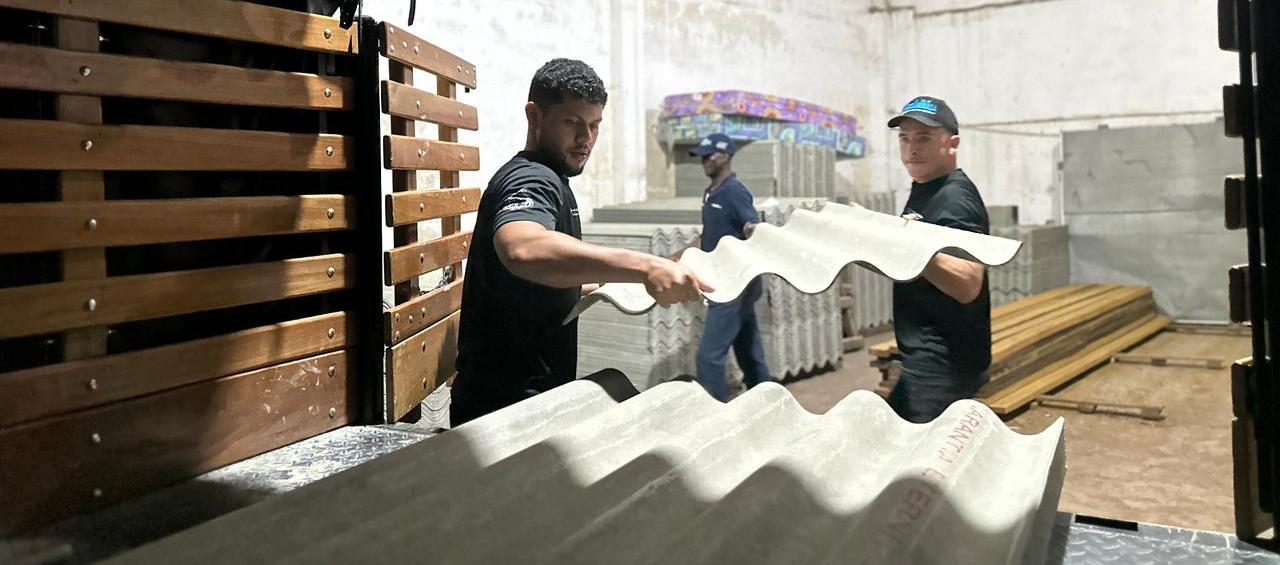 Imagen de las ayudas que están llegando.