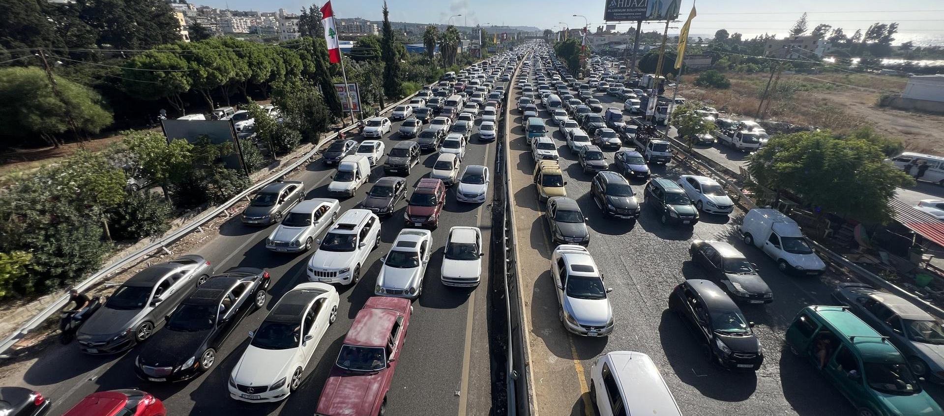 Muchos ciudadanos en Líbano están evacuando. 