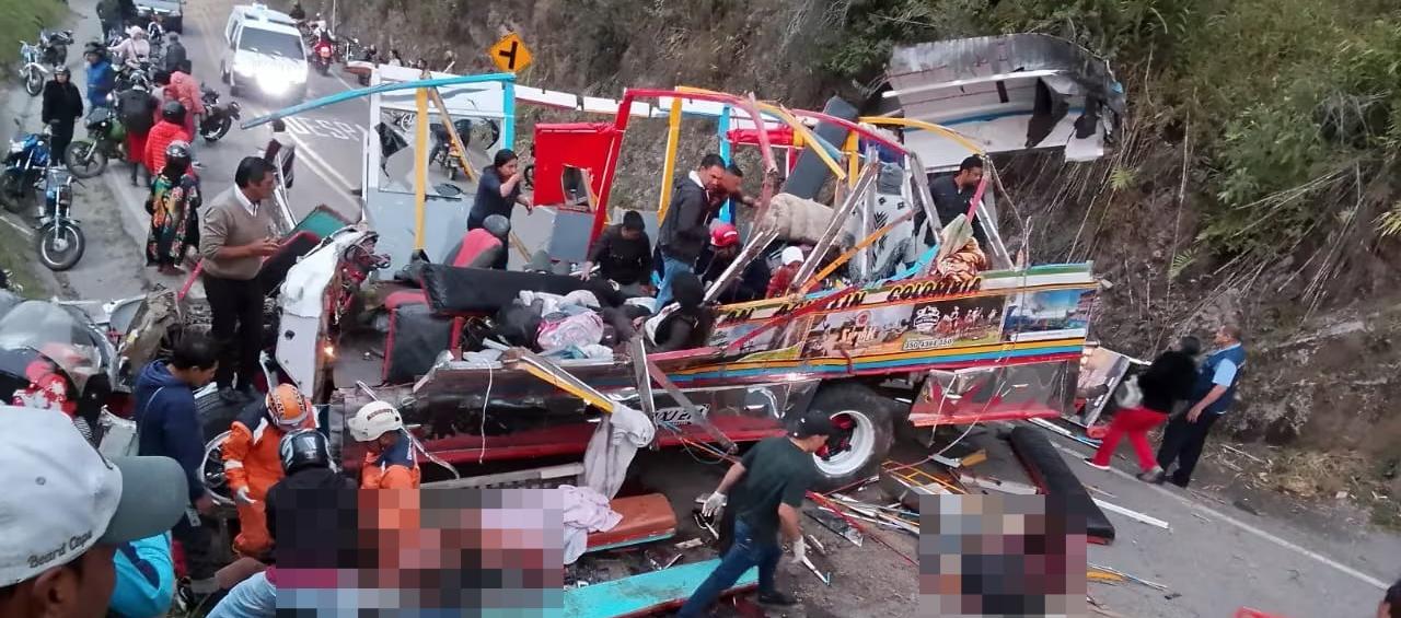 Imágenes del accidente. 