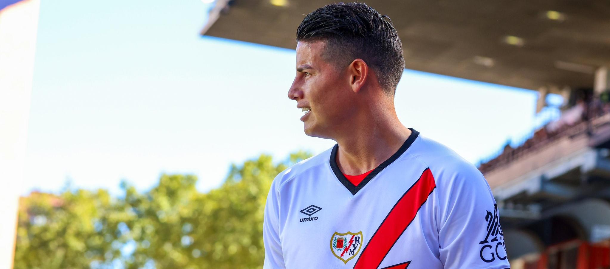James Rodríguez, volante del Rayo Vallecano.