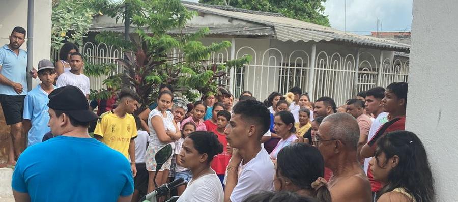 Lugar donde ocurrió el crimen en el barrio Villa Adela. 