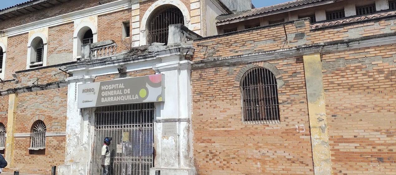 Hospital General de Barranquilla, a donde fueron llevadas las víctimas. 