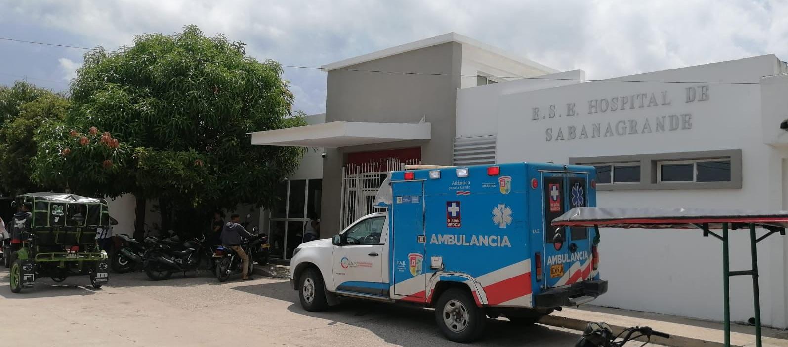 Los dos adolescentes fueron llevados al Hospital de Sabanagrande. 