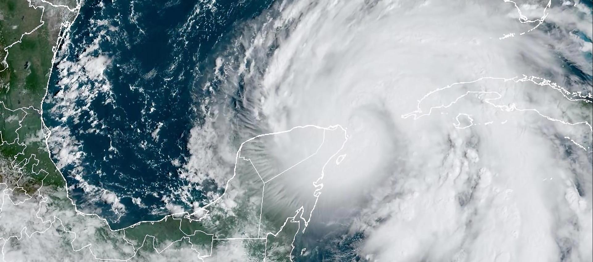 Aspecto del huracán Helene desde el espacio. 