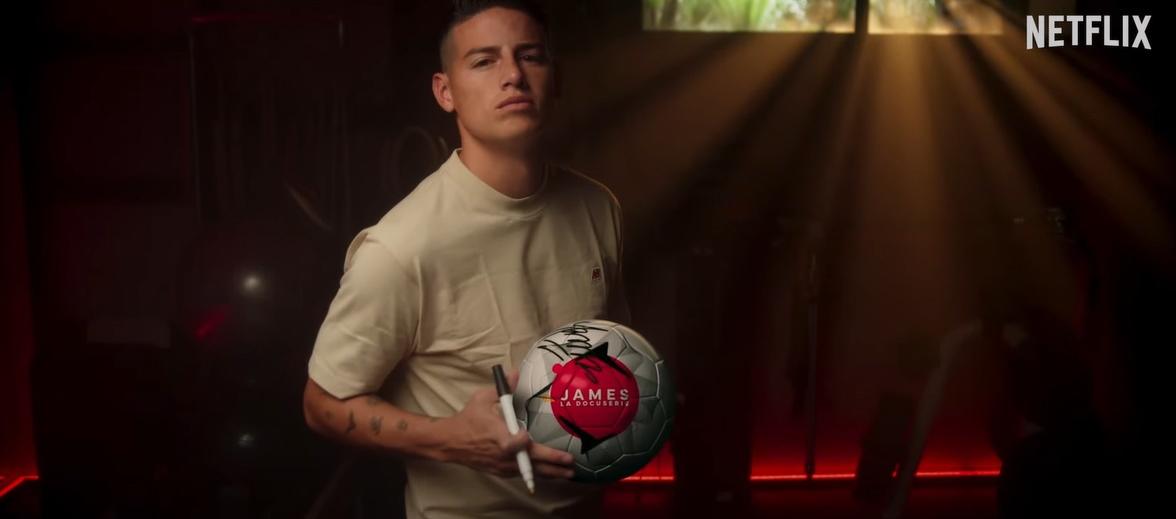 Netflix dio a conocer el tráiler de la serie documental del jugador de fútbol James Rodríguez.