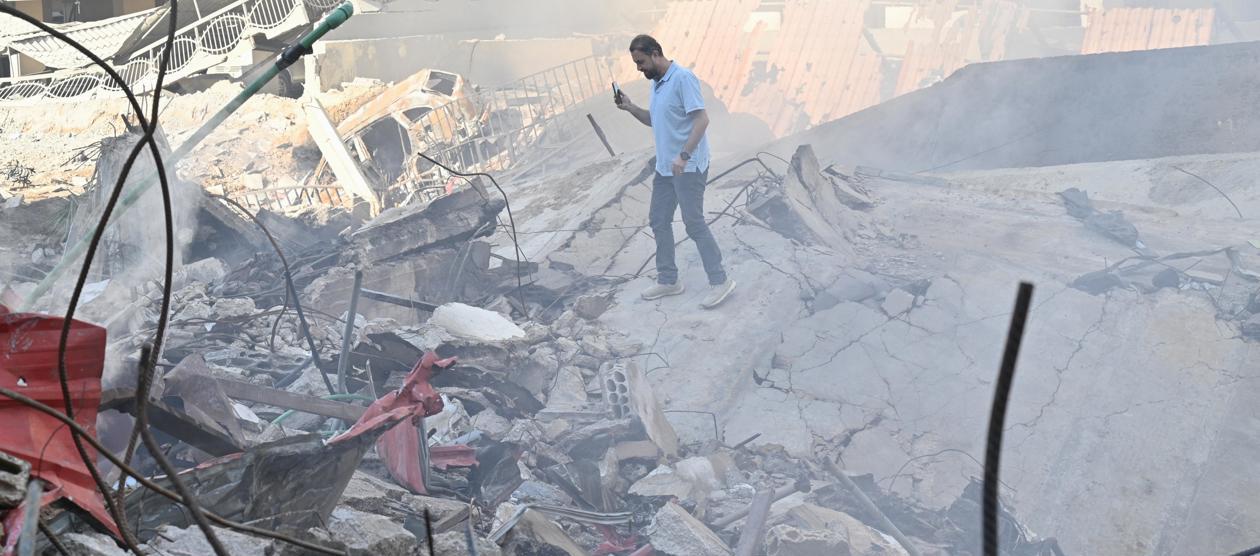 Los daños por los bombardeos.