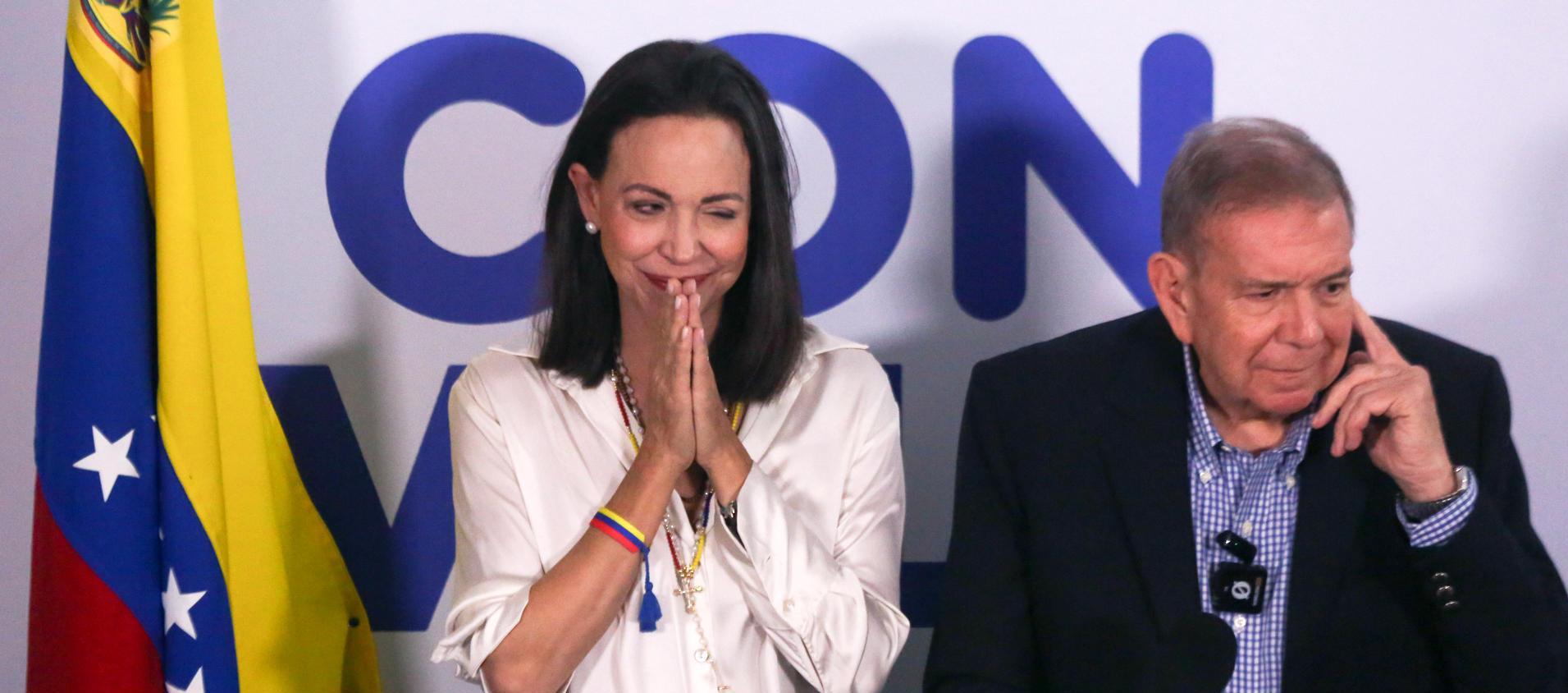 María Corina Machado y Edmundo González.