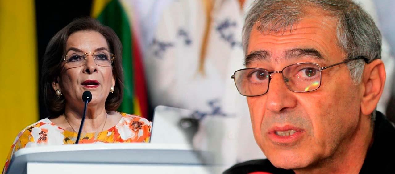 Procuradora Margarita Cabello y el exalcalde de Cartagena William Dau. 